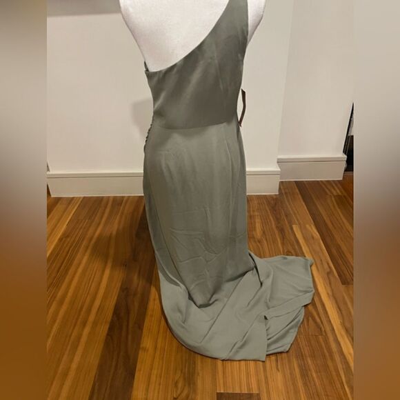 BHLDN Anthropologie Chloe one shoulder gown size 8 NWT - Picture 9 of 13